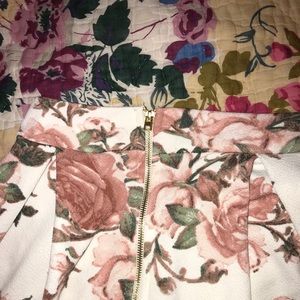 Floral knee skirt